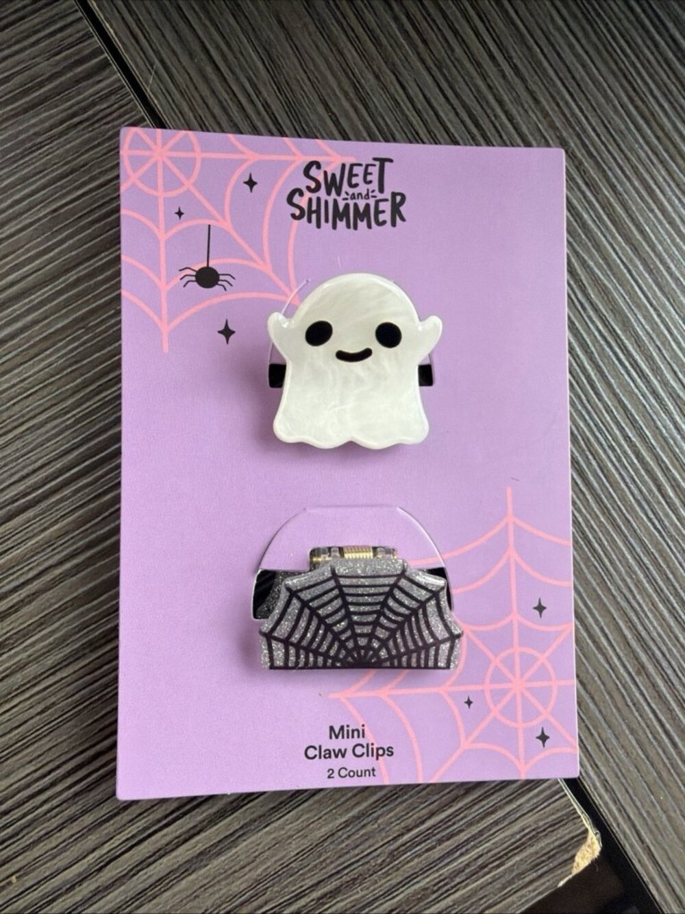 Halloween Spiderweb & Ghost Hair Clips new mini hair claw hair clips